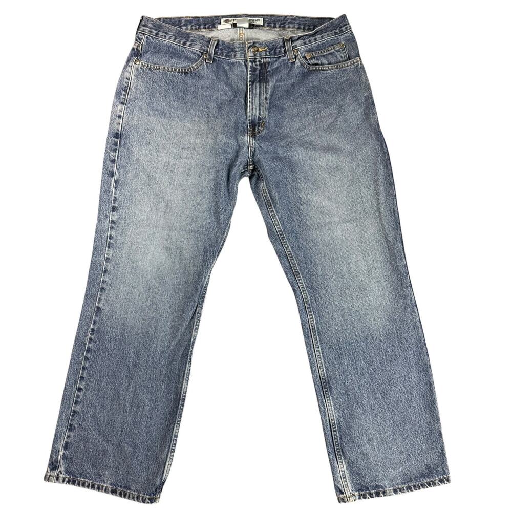 Harley Davidson Distressed Jeans Men's 38x29 Denim Relaxed Fit Pants Motorcycle